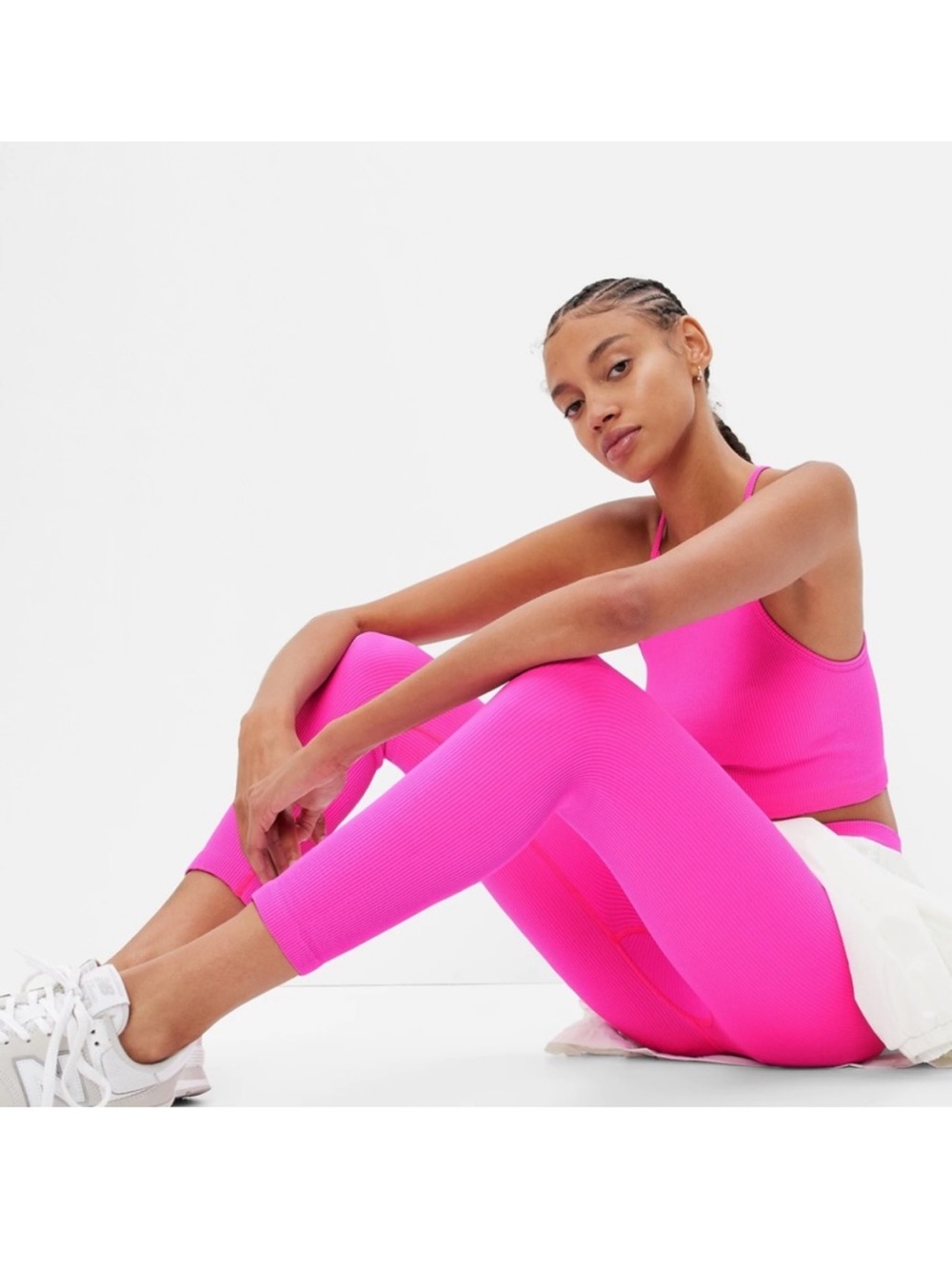 Gap Fit High Rise Fit Super Neon Pink Leggings Size Small